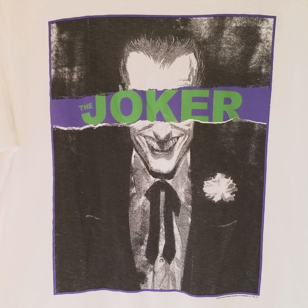 JOKER size large unisex Delta Pro Weight tshirt All cotton EUC